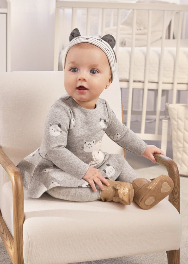 12-09527-047-L-2 Mayoral Βρεφικό Καλσον για Κορίτσι Ασημί σκούρο 12-09527-047 - Image 1