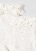 Mayoral Βρεφικό Καλτσάκι  για Κορίτσι Λευκό 12-09538-015 - Image 2