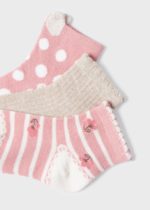 Mayoral Παιδικό Σετ 3 καλτσάκια ECOFRIENDS για Κορίτσι Ρουζ 12-10271-022 - Image 2