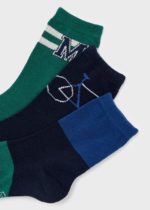 Mayoral Παιδικό Σετ 3 Καλτσάκια με σχέδιο για Αγόρι Πετρόλ 12-10321-063 - Image 2