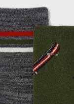 Mayoral Παιδικό Σετ 2 καλτσάκια αντιολισθητικά για Αγόρι Πράσινο 12-10323-022 - Image 2