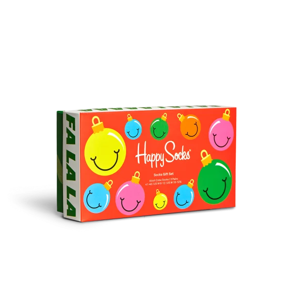 Happy Socks Adults 3-Pack Time for Holiday Gift Set ΣΥΣΚΕΥΑΣΙΑ ΔΩΡΟΥ 3 ΖΕΥΓΗ XTFH08-4300