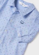 Mayoral Βρεφικό Πουκάμισο μακρυμάνικο για Αγόρι Γαλάζιο 12-02152-066 - Image 3