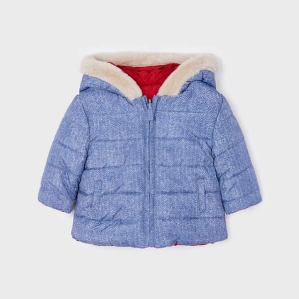 Mayoral Βρεφικό Μπουφαν Διπλής Όψεως για Αγόρι Κόκκινο 12-02401-053