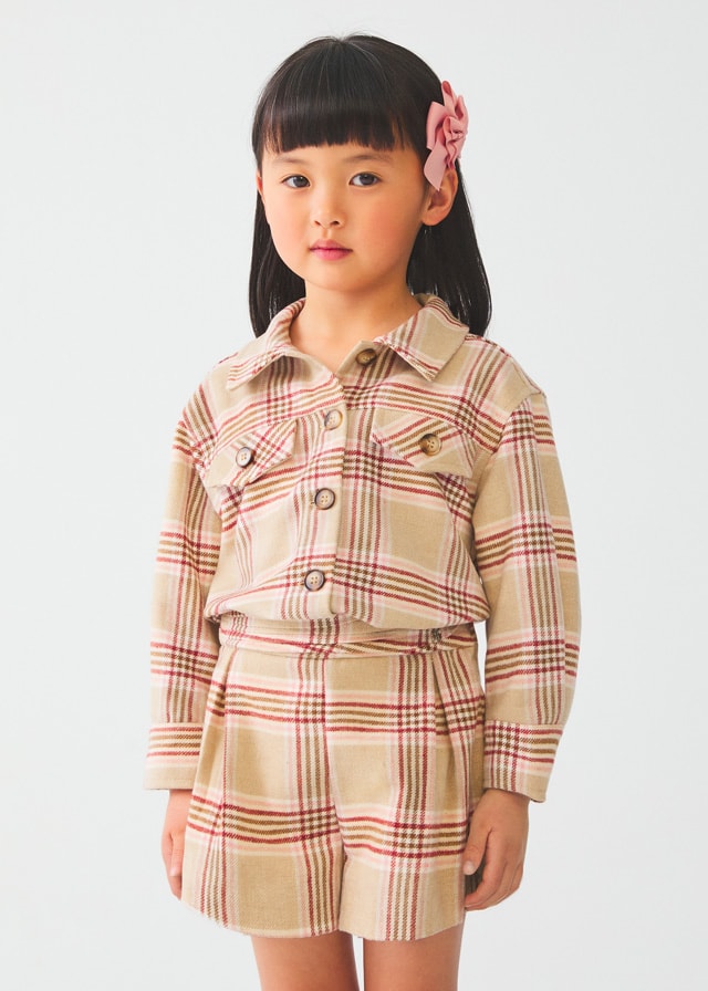 12-05734-062-L-3 Abel & Lula Παιδικό πουκάμισο καρό για Κοριτσι Ροζ 12-05644-004 - Image 1