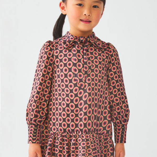 Abel & Lula Παιδικό φόρεμα Σατέν για Κοριτσι Γκρι 12-05526-009