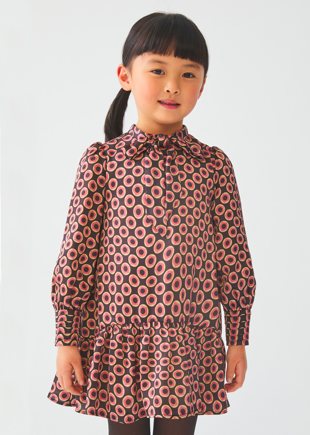 55261 Abel & Lula Παιδικό φόρεμα Σατέν για Κοριτσι Γκρι 12-05526-009 - Image 1