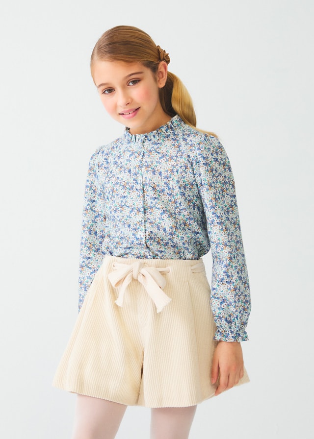 5733 Abel & Lula Παιδική Βερμούδα κοτλέ για Κοριτσι Μπεζ 12-05733-059 - Image 1