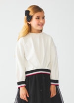 Abel & Lula Παιδικό Φούτερ πλισέ για Κοριτσι Άσπρο 12-05808-001