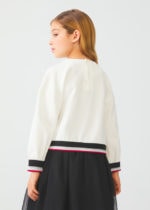 Abel & Lula Παιδικό Φούτερ πλισέ για Κοριτσι Άσπρο 12-05808-001 - Image 3