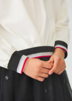 Abel & Lula Παιδικό Φούτερ πλισέ για Κοριτσι Άσπρο 12-05808-001 - Image 2