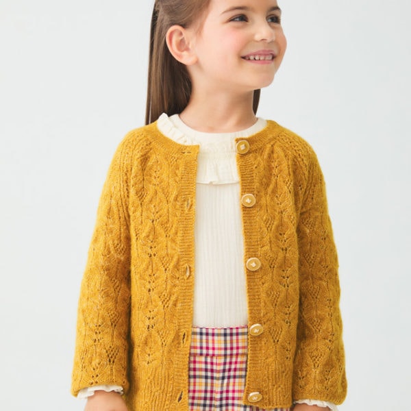 Abel & Lula Παιδική Ζακέτα για Κορίτσι  Κουρκουμάς 12-05817-005