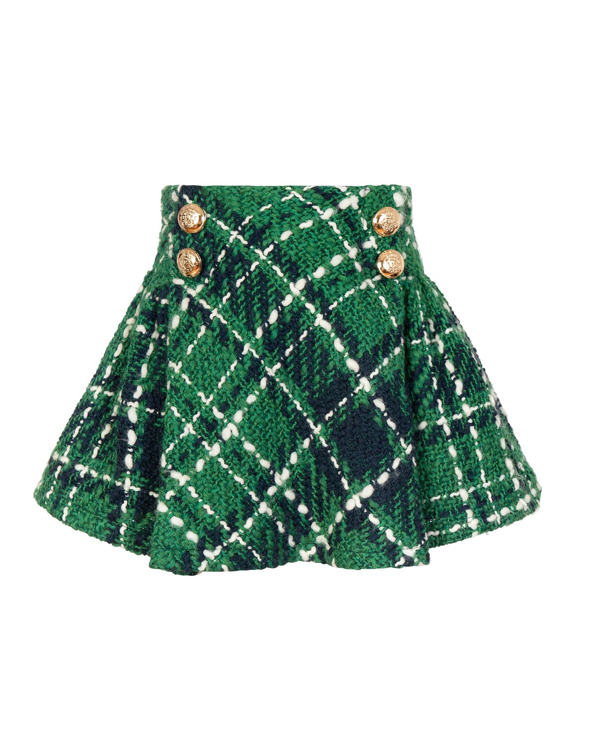 758F Balloon Chic Παιδικό Φούστα καρό για Κορίτσι Πράσινο 222F0758 - Image 1