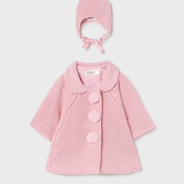 Mayoral Βρεφικό Παλτό για Κορίτσι Ροζ 12-02497-019