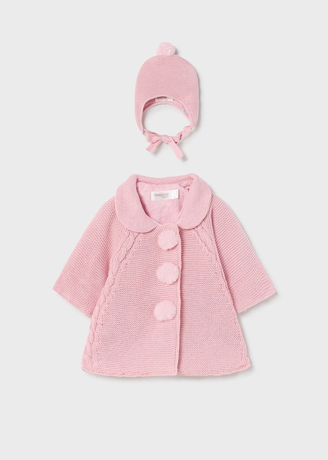 12-02497-019-L-4 Mayoral Βρεφικό Παλτό για Κορίτσι Ροζ 12-02497-019 - Image 1