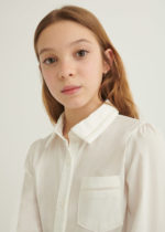 Mayoral Παιδικό Πουκάμισο για Κορίτσι Άσπρο 12-07170-002 - Image 2