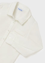 Mayoral Παιδικό Πουκάμισο για Κορίτσι Άσπρο 12-07170-002 - Image 5