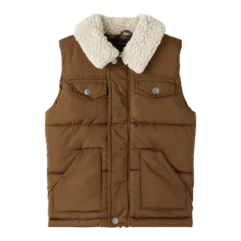 13205257 Name it Παιδικό Γιλέκο για Αγόρι Καφέ 13205257 - Image 1