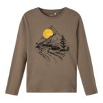 Name it Παιδική Μπλουζα για Αγόρι Καφέ 13206582_1