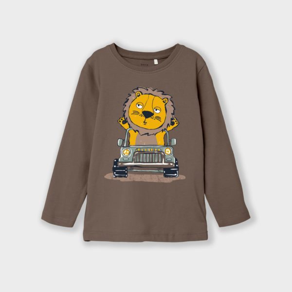 Name it Παιδικό Μπλουζάκι για Αγόρι Καφέ 13206639_1