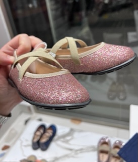 Coconut Kids Παιδικές Μπαλαρίνες για Κορίτσι Ροζ Γκλιτερ c850