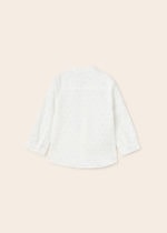 Mayoral Βρεφικό Πουκάμισο για Αγόρι Λευκό-Πουά 23-01114-076 - Image 2