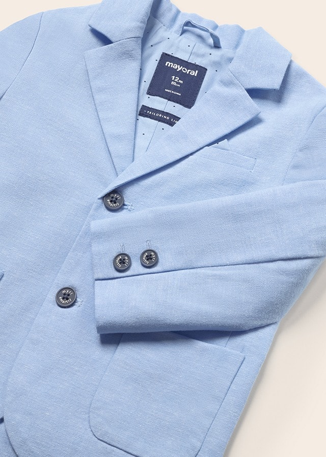 23-01417-037-L-6 Mayoral Βρεφικό Σακάκι για Αγόρι Γαλάζιο  23-01417-037 - Image 3