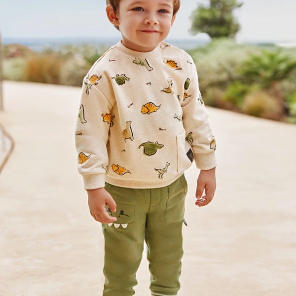 Mayoral Βρεφικό Παντελόνι για Αγόρι Χακί 23-01525-023