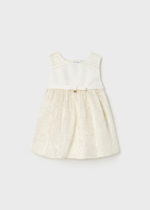 Mayoral Βρεφικό Φόρεμα για Κορίτσι Εκρού  23-01947-072