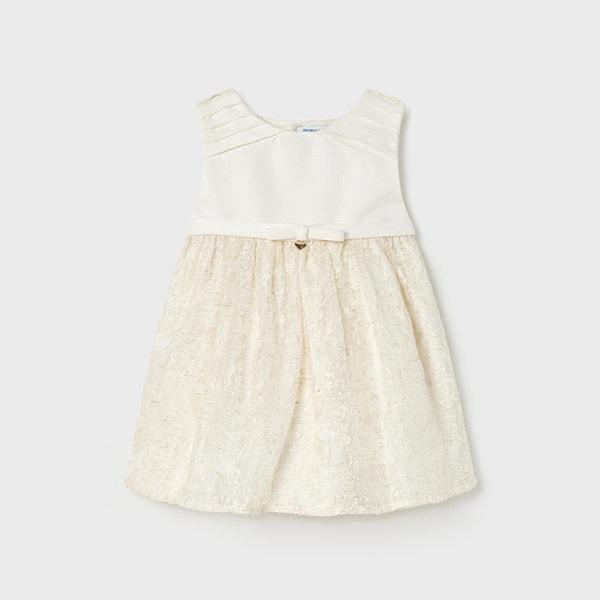 Mayoral Βρεφικό Φόρεμα για Κορίτσι Εκρού  23-01947-072