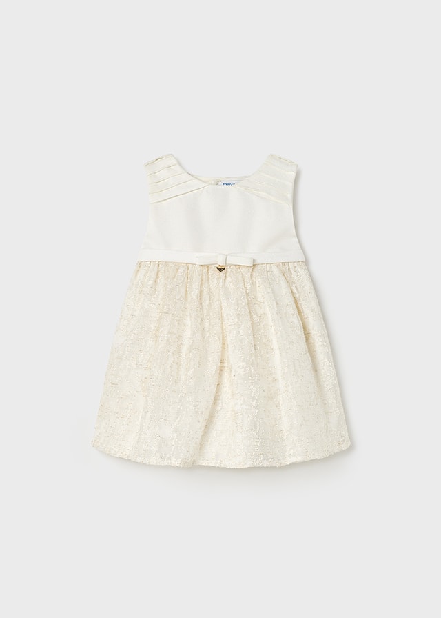 23-01947-072-L-4 Mayoral Βρεφικό Φόρεμα για Κορίτσι Εκρού 23-01947-072 - Image 1