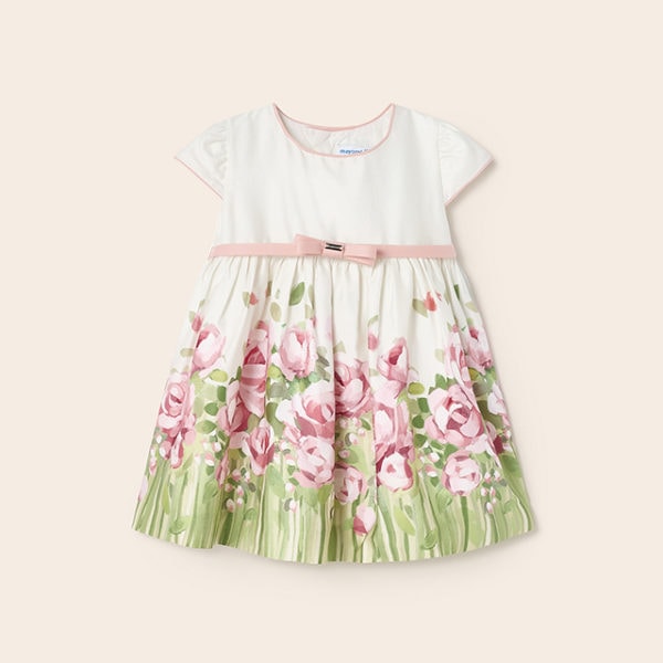 Mayoral Βρεφικό Φόρεμα για Κορίτσι Εκρού  23-01959-034