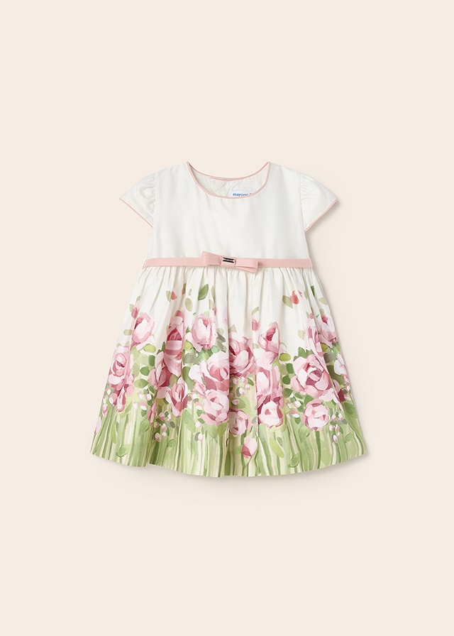 23-01959-034-L-4 Mayoral Βρεφικό Φόρεμα για Κορίτσι Εκρού 23-01959-034 - Image 1