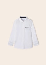 Mayoral Παιδικό Πουκάμισο για Αγόρι Λευκό  23-03165-040 - Image 4