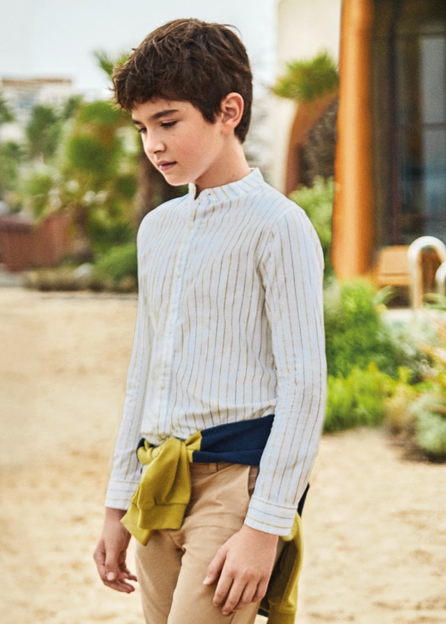 23-06118-087-L-1 Mayoral Παιδικό Πουκάμισο για Αγόρι Κίτρινο 23-06118-087 - Image 1