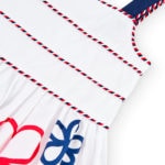 Boboli Παιδικό Φόρεμα Σατέν για Κορίτσι Λευκό 706160-1100 - Image 3