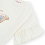 Boboli Παιδική Μπλούζα Βολάν για Κορίτσι Εκρού 726106-1111 - Image 3