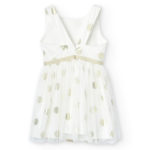 Boboli Παιδικό Φόρεμα Πουά Σατέν για Κορίτσι Εκρού 726128-9102 - Image 2