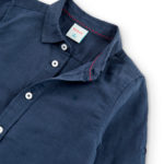 Boboli Παιδικό Πουκάμισο Λινό για Αγόρι Navy Blue 736039-2440 - Image 3