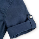 Boboli Παιδικό Πουκάμισο Λινό για Αγόρι Navy Blue 736039-2440 - Image 6