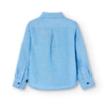 Boboli Παιδικό Πουκάμισο Λινό για Αγόρι Μπλε 736297-2540 - Image 2