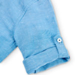 Boboli Παιδικό Πουκάμισο Λινό για Αγόρι Μπλε 736297-2540 - Image 6