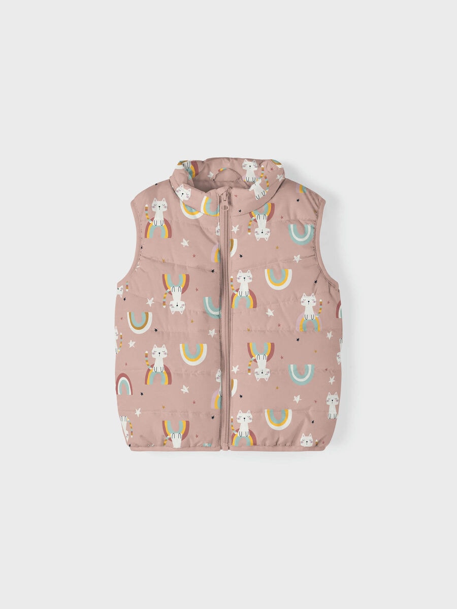 13211739_RoseSmoke_003 Name It Παιδικό Γιλέκο Αμάνικο Σταμπωτό για Κορίτσι Ροζ 13211739 - Image 1