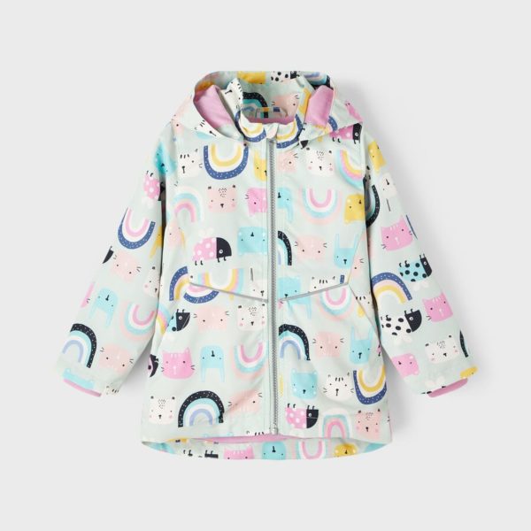 Name It Παιδικό Μπουφάν Αντιανεμικό για Κορίτσι Σταμπωτό 13213020