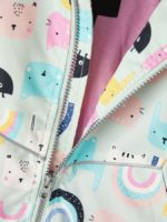 Name It Παιδικό Μπουφάν Αντιανεμικό για Κορίτσι Σταμπωτό 13213020 - Image 4