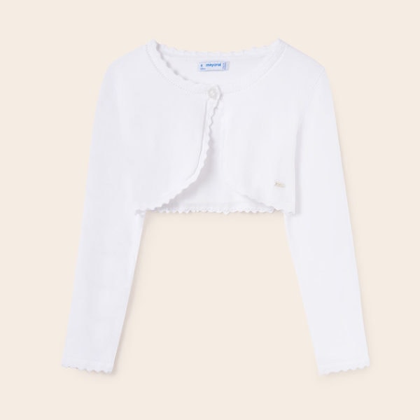 Mayoral Παιδική Ζακέτα για Κορίτσι Λευκό  23-00332-095