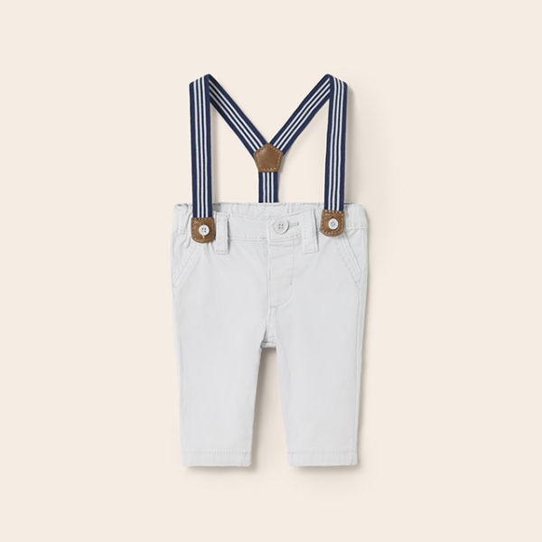 Mayoral Βρεφικό Παντελόνι για Αγόρι Ασημί  23-01510-052