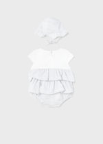 Mayoral Βρεφικά Φορμάκια για Κορίτσι Λευκό-Γκρι 23-01604-018 - Image 2