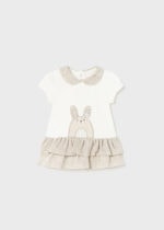 Mayoral Βρεφικό Φόρεμα για Κορίτσι Μπεζ 23-01801-084 - Image 2