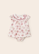 Mayoral Βρεφικό Φόρεμα για Κορίτσι Λευκό  23-01817-019